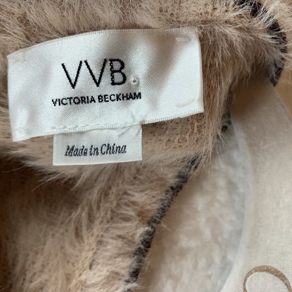 Victoria Beckham VVB Cardigan Sweater Women's‎ Pink Black Trim Designer 7280 - Picture 3 of 8